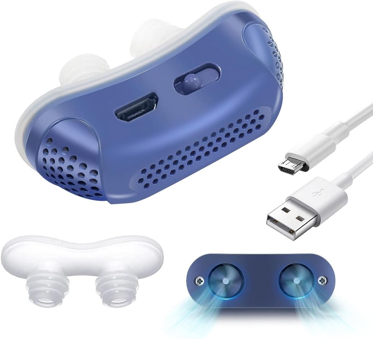 Urządzenie do Wspomagania Przepływu Powietrza z Kompaktową Konstrukcją i Ładowaniem USB