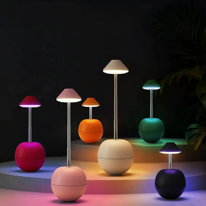 Lampa Nocna LED z Pilotem i Funkcją Ładowania USB