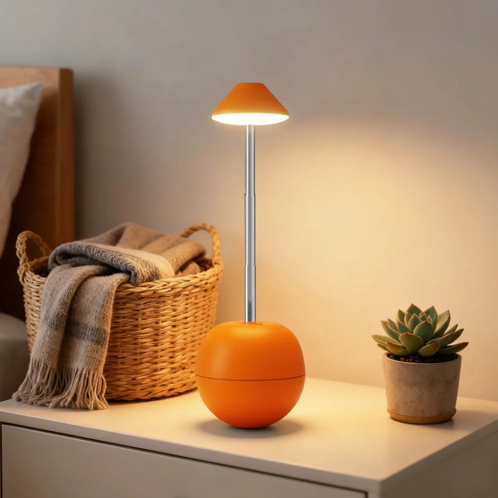 Lampa Nocna LED z Pilotem i Funkcją Ładowania USB