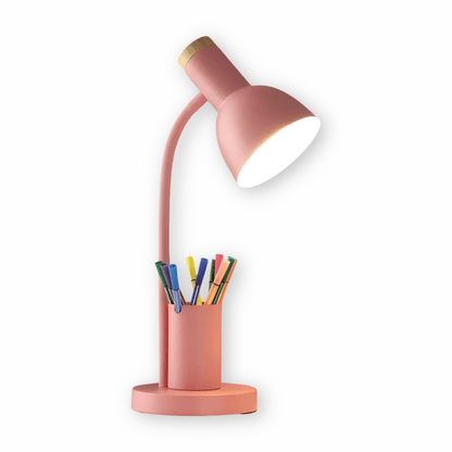 Lampa Biurkowa LED z Pojemnikiem na Długopisy i 3 Temperaturami Barwowymi Światła