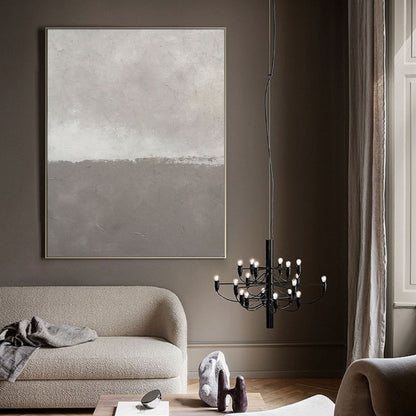 Tableau abstrait bicolore