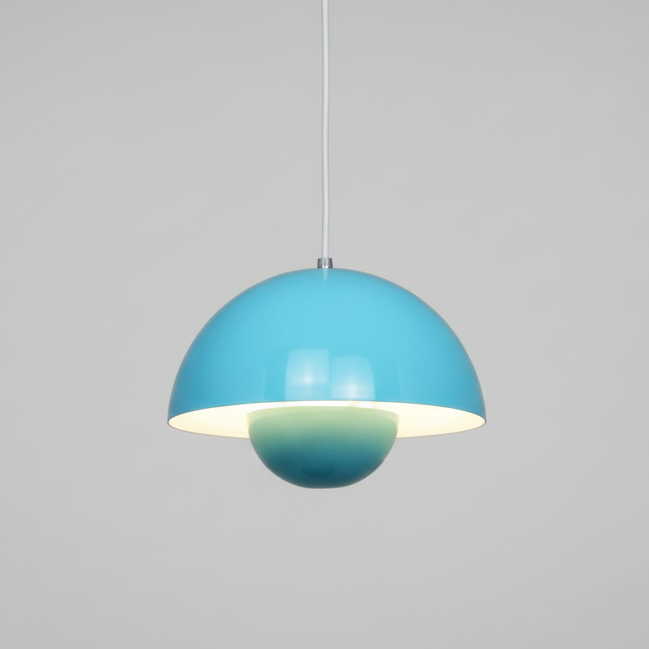 Lampa Wisząca w Stylu Skandynawskim z Regulowanym Przewodem i Kloszem Ø15 cm