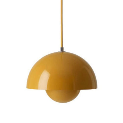 Lampa Wisząca w Stylu Skandynawskim z Regulowanym Przewodem i Kloszem Ø15 cm