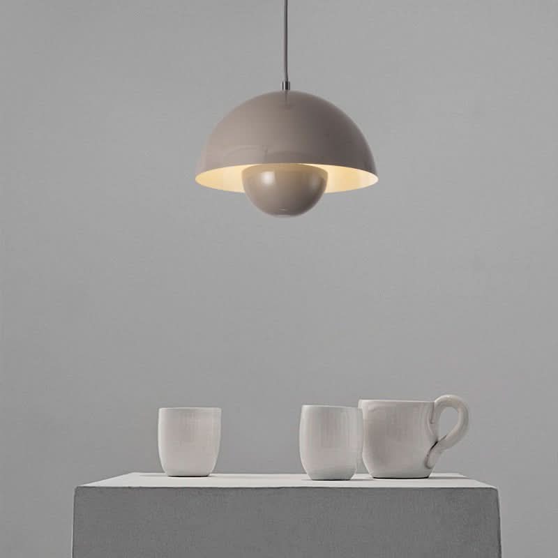 Lampa Wisząca w Stylu Skandynawskim z Regulowanym Przewodem i Kloszem Ø15 cm