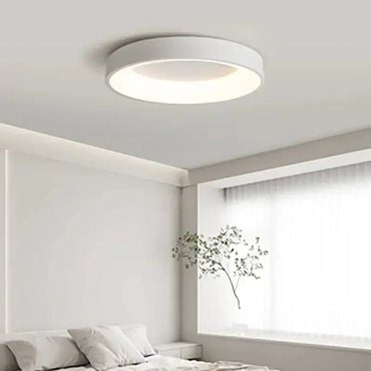 Lampa sufitowa LED okrągła w stylu skandynawskim 0–5W z zintegrowanym źródłem światła