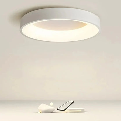 Lampa sufitowa LED okrągła w stylu skandynawskim 0–5W z zintegrowanym źródłem światła