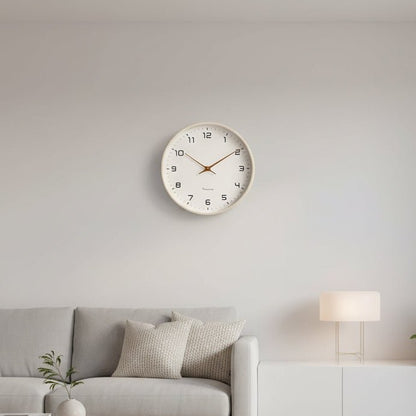 Drewniany Zegar Ścienny z Cichym Mechanizmem i Minimalistycznym Designem
