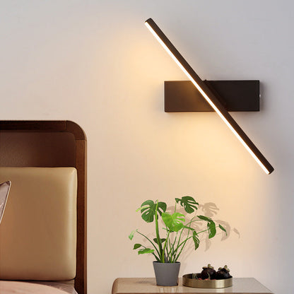 LED wall light with a swiveling arm