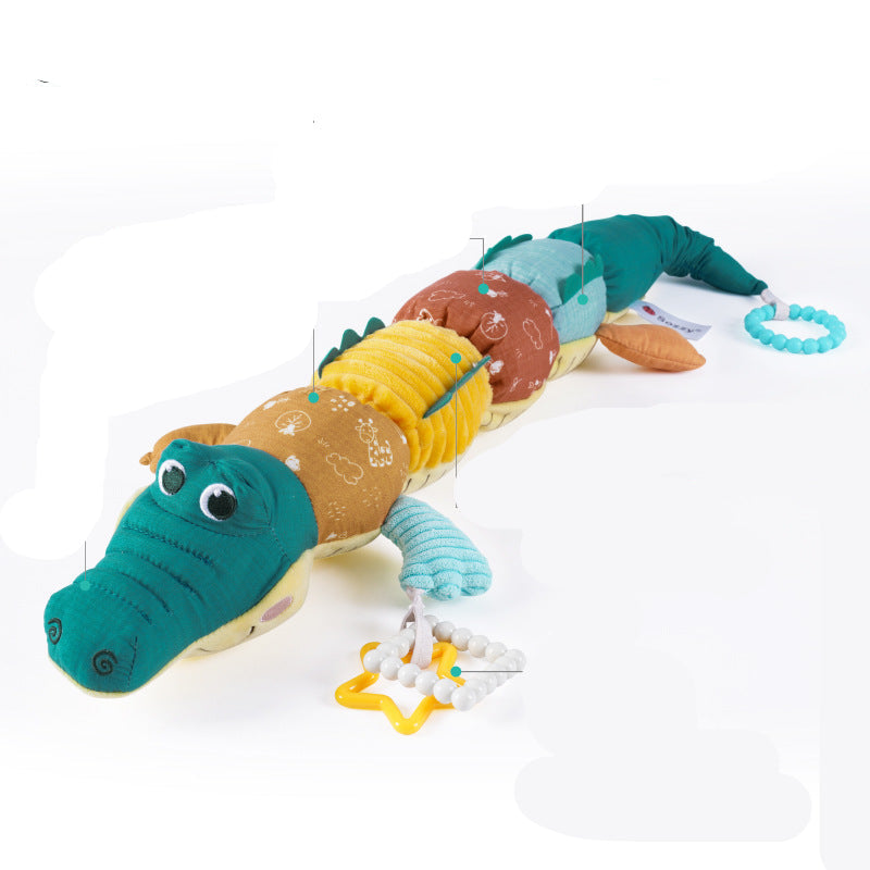 Crocodile sensoriel en peluche