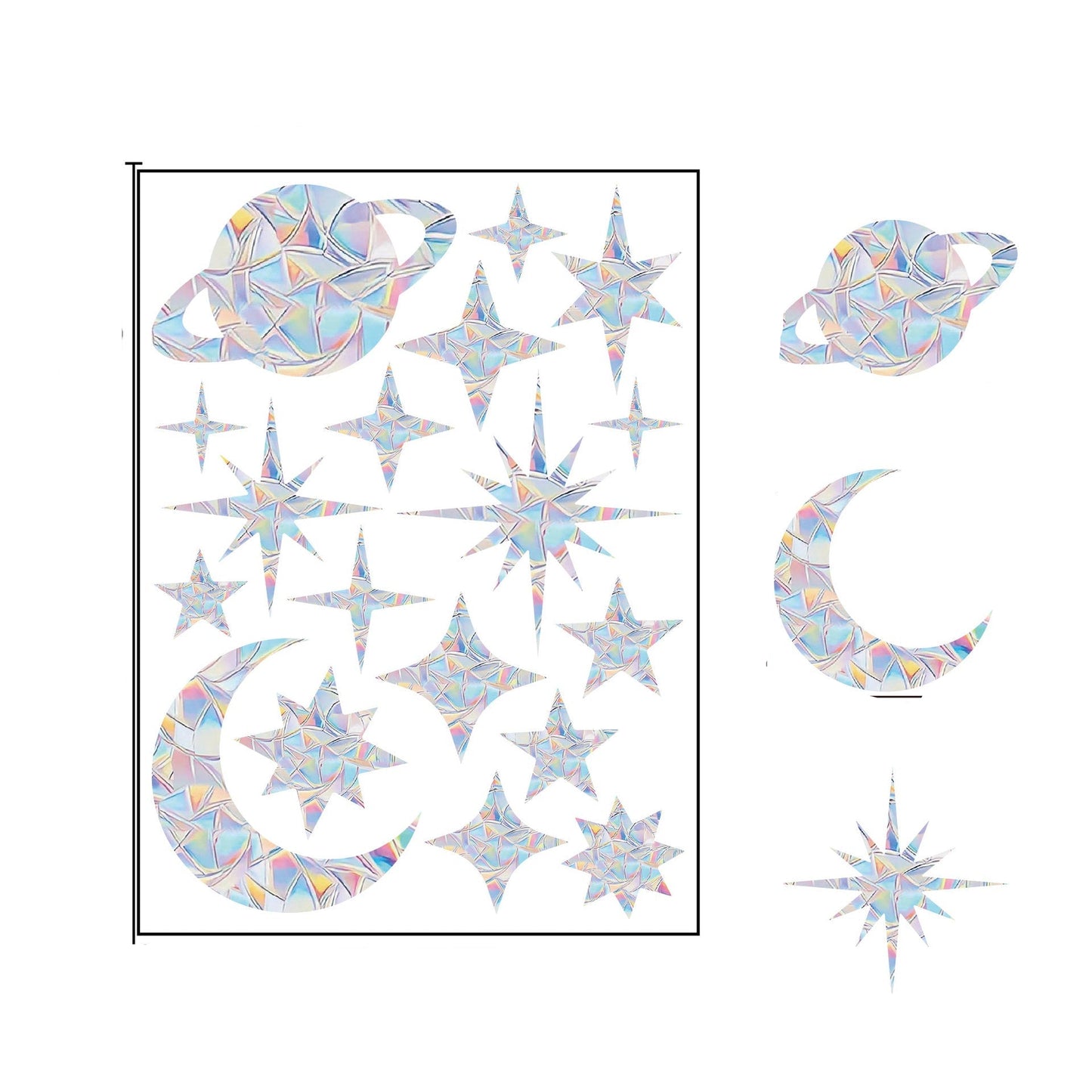 Naklejki okienne holograficzne