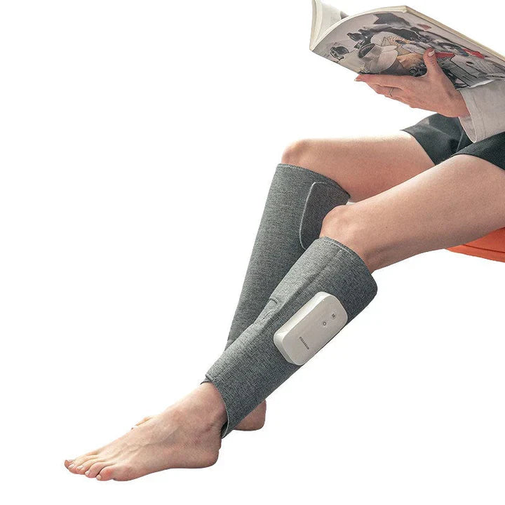 Leg massager with compression