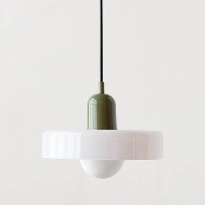 Suspension en verre coloré