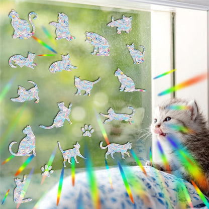 Naklejki okienne holograficzne