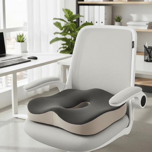 Memory foam pillow with lumbar support