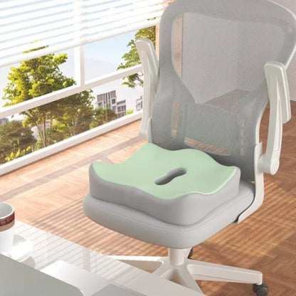 Memory foam pillow with lumbar support