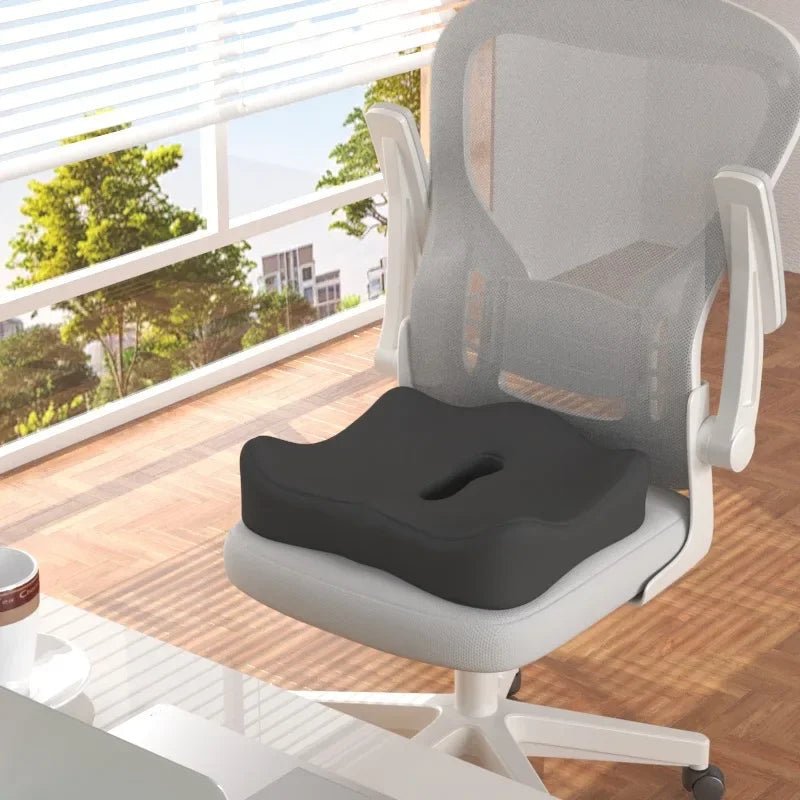 Memory foam pillow with lumbar support