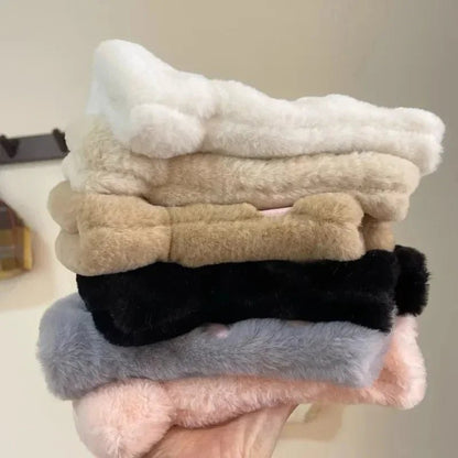 Rękawiczki z Pluszowego Fleece w Kształcie Kociej Łapki do Codziennego Użytku Zimowego