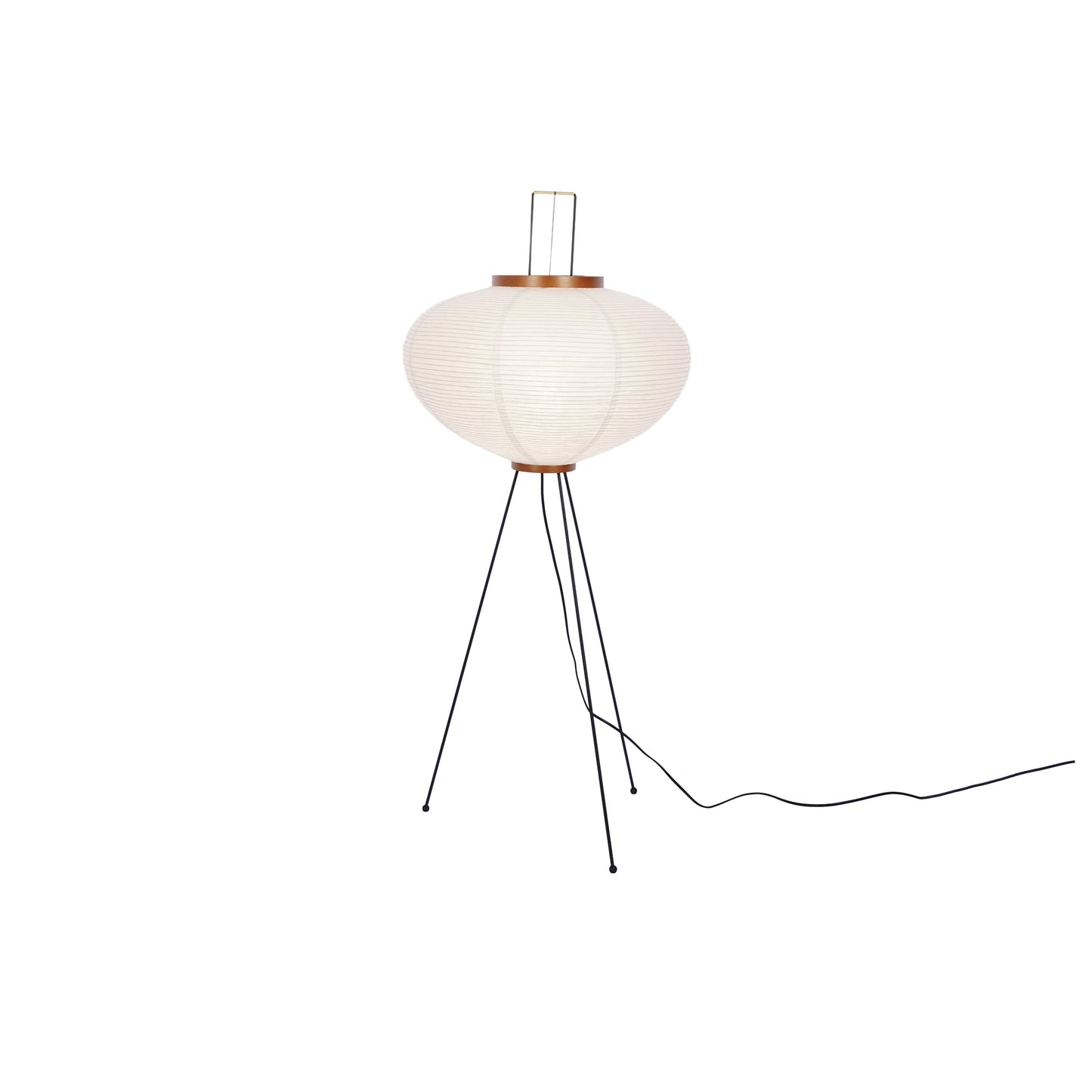 Lampa podłogowa papier ryżowy E27 stojąca metalowa do salonu i sypialni