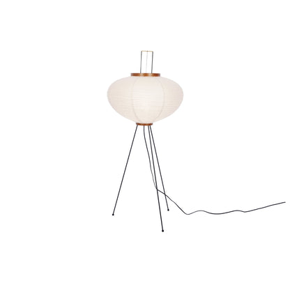 Lampa podłogowa papier ryżowy E27 stojąca metalowa do salonu i sypialni