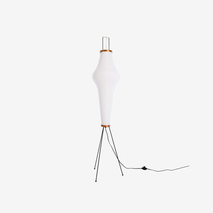 Lampa podłogowa papier ryżowy E27 stojąca metalowa do salonu i sypialni