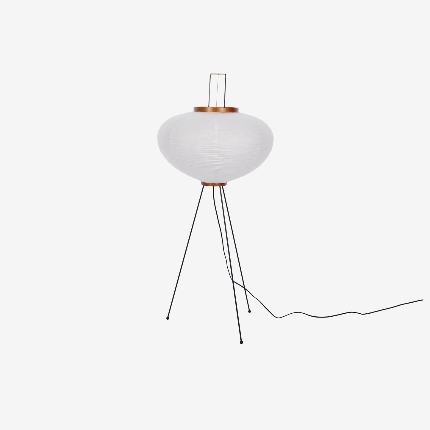 Lampa podłogowa papier ryżowy E27 stojąca metalowa do salonu i sypialni