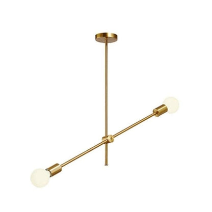 Żyrandol Sputnik E27 w stylu mid-century z metalu i aluminium do salonu i biura