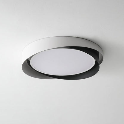 Plafon LED Okrągły Halo z Zintegrowanym Oświetleniem i Metalową Obudową