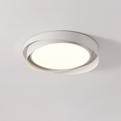 Plafon LED Okrągły Halo z Zintegrowanym Oświetleniem i Metalową Obudową