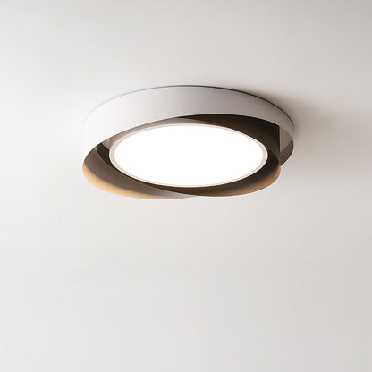 Plafon LED Okrągły Halo z Zintegrowanym Oświetleniem i Metalową Obudową
