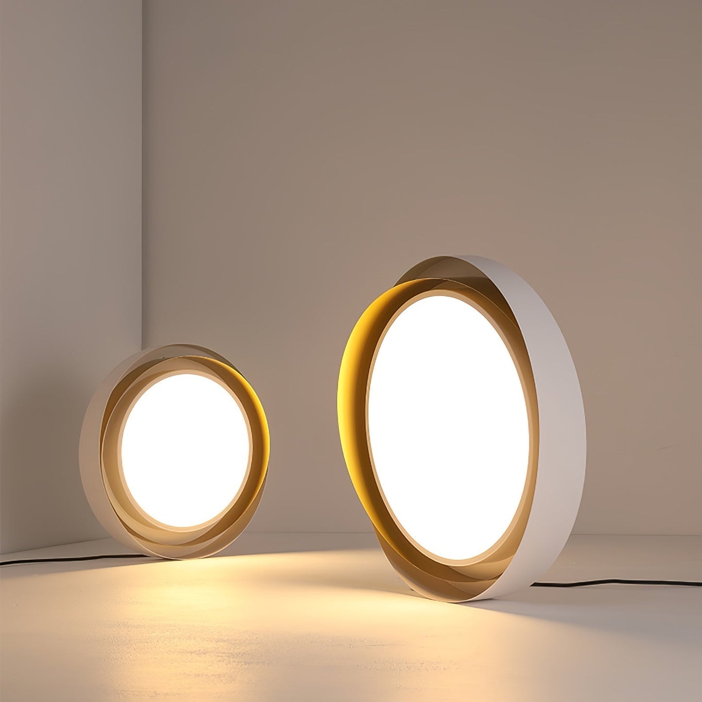 Plafon LED Okrągły Halo z Zintegrowanym Oświetleniem i Metalową Obudową