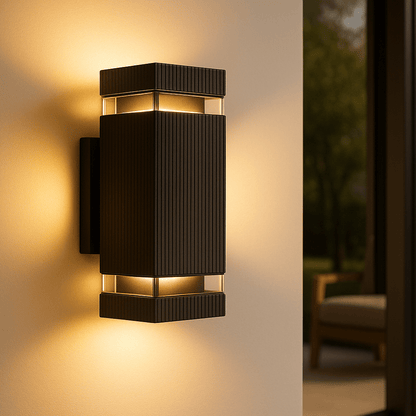 Lampa Ścienna LED Zewnętrzna Up Down do Oświetlenia Elewacji i Fasady Budynku