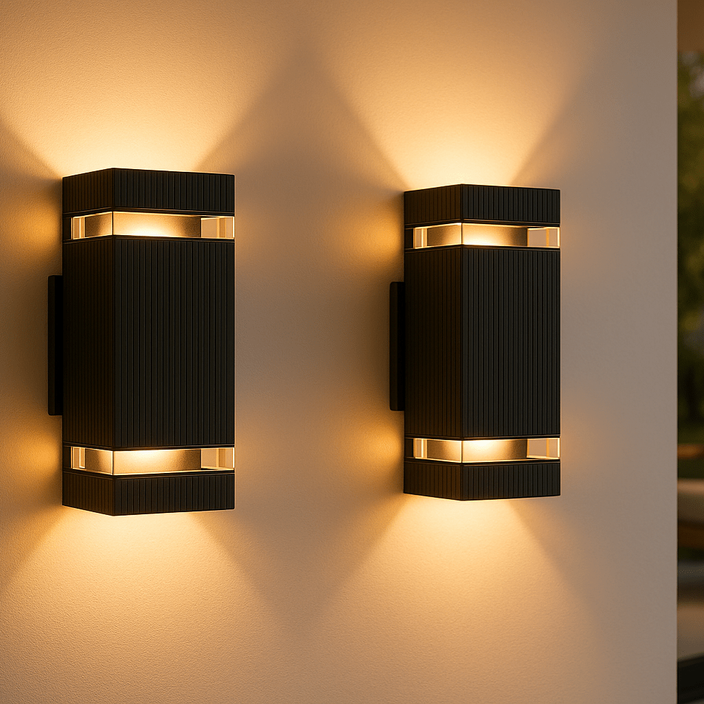 Lampa Ścienna LED Zewnętrzna Up Down do Oświetlenia Elewacji i Fasady Budynku
