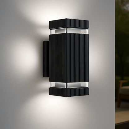 Lampa Ścienna LED Zewnętrzna Up Down do Oświetlenia Elewacji i Fasady Budynku