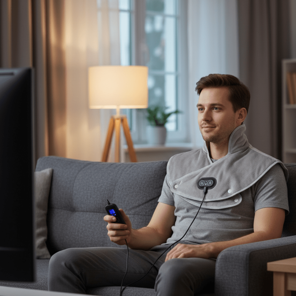 Urządzenie do Masażu Szyi z Funkcją Ogrzewania i Wibracji USB do Codziennego Użytku