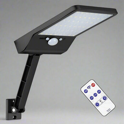 Solarny Reflektor LED 20W z Czujnikiem Ruchu i Pilotem do Użytku Zewnętrznego