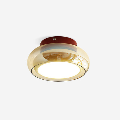 Szklana lampa sufitowa