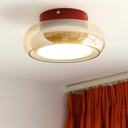 Szklana lampa sufitowa