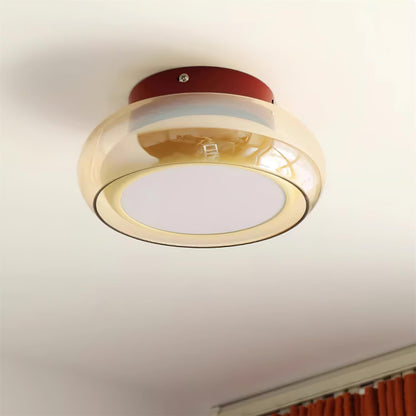 Szklana lampa sufitowa