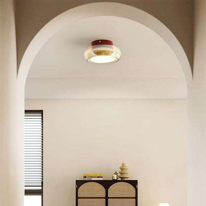 Szklana lampa sufitowa