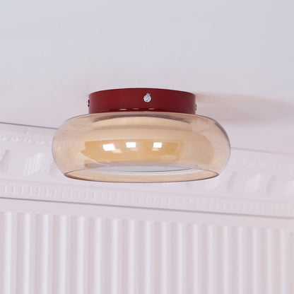 Szklana lampa sufitowa