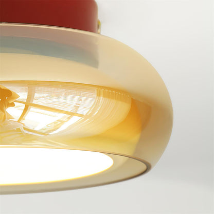 Szklana lampa sufitowa