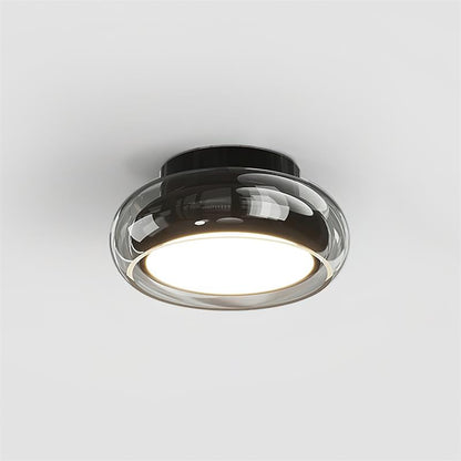 Szklana lampa sufitowa