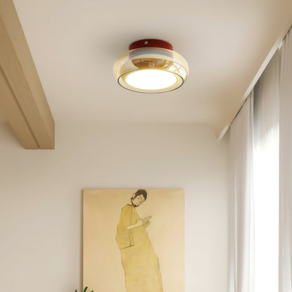 Szklana lampa sufitowa