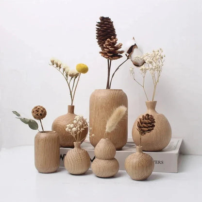 Wooden floral decoration
