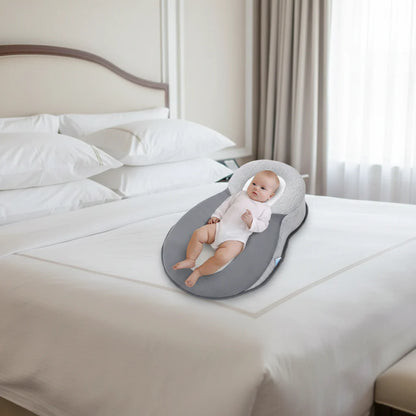 Poduszka Niemowlęca z Bawełnianym Pokrowcem i Regulowanym Paskiem Zabezpieczającym