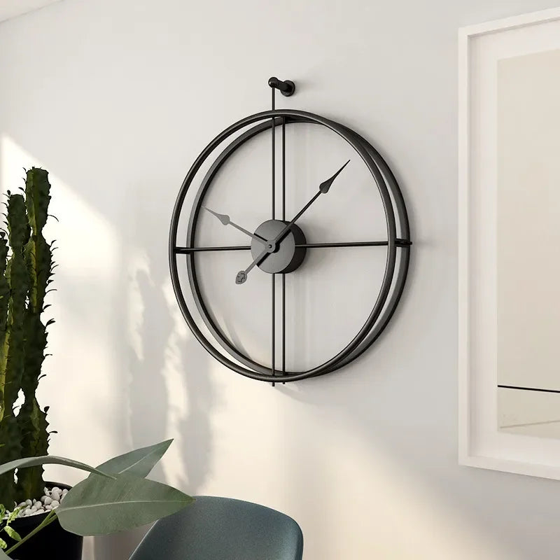 Large silent wall clock