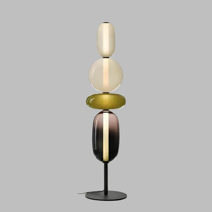 Lampa podłogowa kolorowe szklane elementy