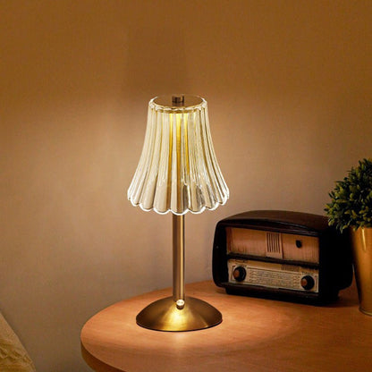 Lampa stołowa LED bezprzewodowa z dotykowym sterowaniem i regulacją jasności oraz 3 barwami światła