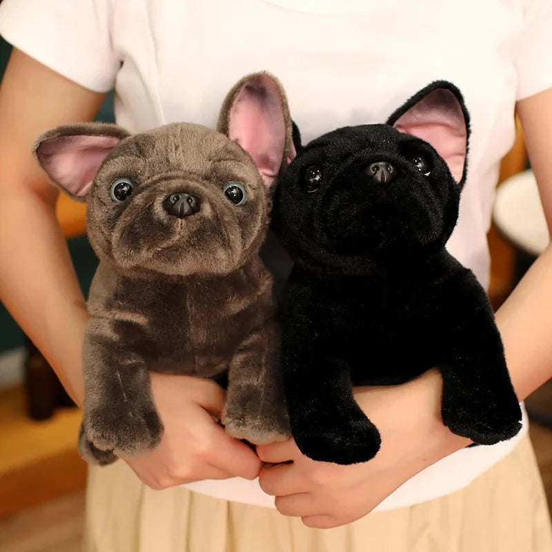 Pluszowy Bulldog 28 cm z Miękkim Wypełnieniem do Zabawy i Dekoracji