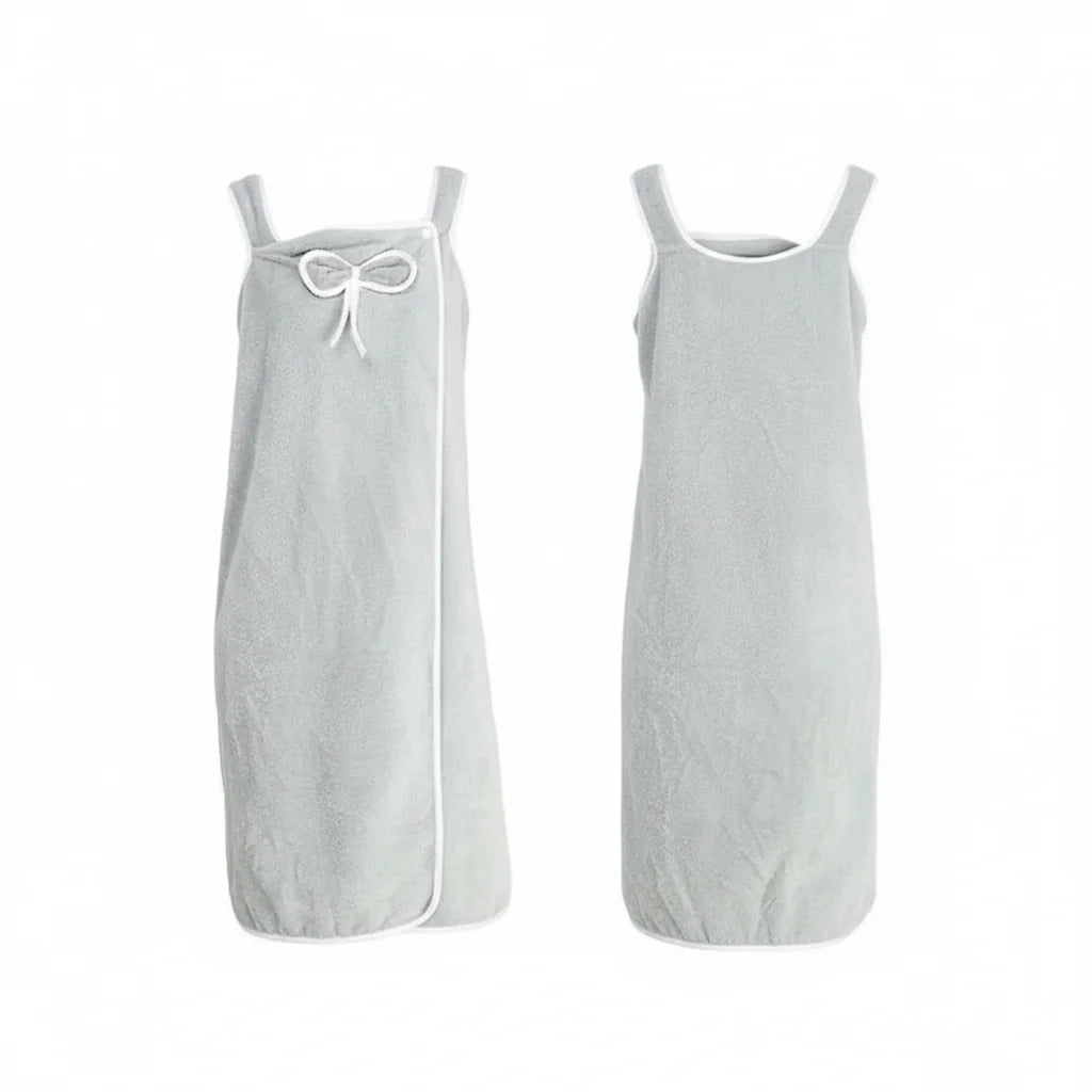 Towel dress with adjustable straps